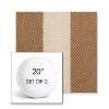 Picture of Rothko Latte | Set of 2 | 20" Sunbrella Boxed Round Outdoor Throw Pillows with Premium Inserts
