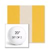 Picture of Rothko Lemonade | Set of 2 | 20" Sunbrella Boxed Round Outdoor Throw Pillows with Premium Inserts