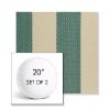 Picture of Rothko Mermaid | Set of 2 | 20" Sunbrella Boxed Round Outdoor Throw Pillows with Premium Inserts
