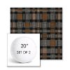 Picture of Rubix Center City | Set of 2 | 20" Sunbrella Boxed Round Outdoor Throw Pillows with Premium Inserts