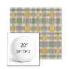 Picture of Rubix Lemon Lime | Set of 2 | 20" Sunbrella Boxed Round Outdoor Throw Pillows with Premium Inserts