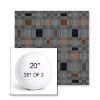 Picture of Rubix Vintage Denim | Set of 2 | 20" Sunbrella Boxed Round Outdoor Throw Pillows with Premium Inserts