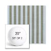Picture of Sail Away Aloe | Set of 2 | 20" Sunbrella Boxed Round Outdoor Throw Pillows with Premium Inserts