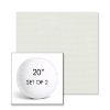 Picture of Sailcloth Salt | Set of 2 | 20" Sunbrella Boxed Round Outdoor Throw Pillows with Premium Inserts
