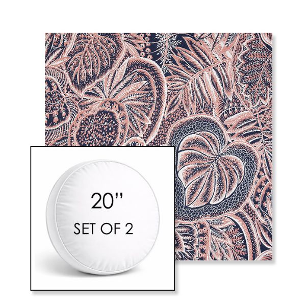 Picture of Sensibility Splendor | Set of 2 | 20" Sunbrella Boxed Round Outdoor Throw Pillows with Premium Inserts