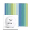 Picture of Seville Seaside | Set of 2 | 20" Sunbrella Boxed Round Outdoor Throw Pillows with Premium Inserts