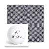 Picture of Shibori Indigo | Set of 2 | 20" Sunbrella Boxed Round Outdoor Throw Pillows with Premium Inserts