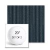 Picture of Solo Indigo | Set of 2 | 20" Sunbrella Boxed Round Outdoor Throw Pillows with Premium Inserts