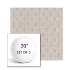 Picture of Solve Linen | Set of 2 | 20" Sunbrella Boxed Round Outdoor Throw Pillows with Premium Inserts
