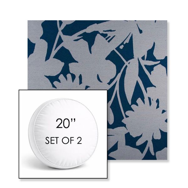 Picture of Sonny Bell Bottoms | Set of 2 | 20" Sunbrella Boxed Round Outdoor Throw Pillows with Premium Inserts