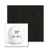 Picture of Source Coal | Set of 2 | 20" Sunbrella Boxed Round Outdoor Throw Pillows with Premium Inserts