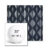 Picture of Spinner Diamond Midnight | Set of 2 | 20" Sunbrella Boxed Round Outdoor Throw Pillows with Premium Inserts