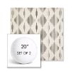 Picture of Spinner Diamond Onyx | Set of 2 | 20" Sunbrella Boxed Round Outdoor Throw Pillows with Premium Inserts