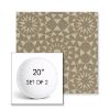 Picture of Sundial Sandcastle | Set of 2 | 20" Sunbrella Boxed Round Outdoor Throw Pillows with Premium Inserts