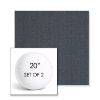 Picture of Switch Denim | Set of 2 | 20" Sunbrella Boxed Round Outdoor Throw Pillows with Premium Inserts