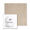 Picture of Tailored Putty | Set of 2 | 20" Sunbrella Boxed Round Outdoor Throw Pillows with Premium Inserts