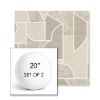 Picture of Territory Alum | Set of 2 | 20" Sunbrella Boxed Round Outdoor Throw Pillows with Premium Inserts