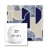Picture of Territory Lazuli | Set of 2 | 20" Sunbrella Boxed Round Outdoor Throw Pillows with Premium Inserts