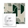 Picture of Territory Oxide | Set of 2 | 20" Sunbrella Boxed Round Outdoor Throw Pillows with Premium Inserts