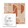 Picture of Territory Turmeric | Set of 2 | 20" Sunbrella Boxed Round Outdoor Throw Pillows with Premium Inserts