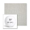 Picture of Ticking Fog | Set of 2 | 20" Sunbrella Boxed Round Outdoor Throw Pillows with Premium Inserts