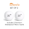 Picture of Toggle Inkblot | Set of 2 | 20" Sunbrella Boxed Round Outdoor Throw Pillows with Premium Inserts