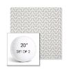 Picture of Underline Dove | Set of 2 | 20" Sunbrella Boxed Round Outdoor Throw Pillows with Premium Inserts