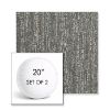 Picture of Vista Slate | Set of 2 | 20" Sunbrella Boxed Round Outdoor Throw Pillows with Premium Inserts