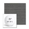 Picture of Wadi Steel | Set of 2 | 20" Sunbrella Boxed Round Outdoor Throw Pillows with Premium Inserts