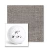 Picture of Willa Bark | Set of 2 | 20" Sunbrella Boxed Round Outdoor Throw Pillows with Premium Inserts