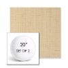 Picture of Willa Hemp | Set of 2 | 20" Sunbrella Boxed Round Outdoor Throw Pillows with Premium Inserts