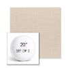 Picture of Willa Linen | Set of 2 | 20" Sunbrella Boxed Round Outdoor Throw Pillows with Premium Inserts