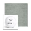 Picture of Willa Mist | Set of 2 | 20" Sunbrella Boxed Round Outdoor Throw Pillows with Premium Inserts
