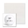 Picture of Willa Snow | Set of 2 | 20" Sunbrella Boxed Round Outdoor Throw Pillows with Premium Inserts