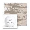 Picture of Yama Fuji | Set of 2 | 20" Sunbrella Boxed Round Outdoor Throw Pillows with Premium Inserts