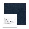 Picture of Abstraction Indigo | Set of 2 | 12" x 22" Sunbrella Boxed Outdoor Throw Pillows with Premium Inserts