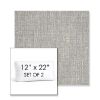 Picture of Adena Pebble | Set of 2 | 12" x 22" Sunbrella Boxed Outdoor Throw Pillows with Premium Inserts