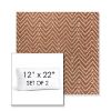 Picture of Argo Clay | Set of 2 | 12" x 22" Sunbrella Boxed Outdoor Throw Pillows with Premium Inserts