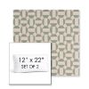Picture of Assemble Mist | Set of 2 | 12" x 22" Sunbrella Boxed Outdoor Throw Pillows with Premium Inserts