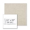 Picture of Blend Linen | Set of 2 | 12" x 22" Sunbrella Boxed Outdoor Throw Pillows with Premium Inserts