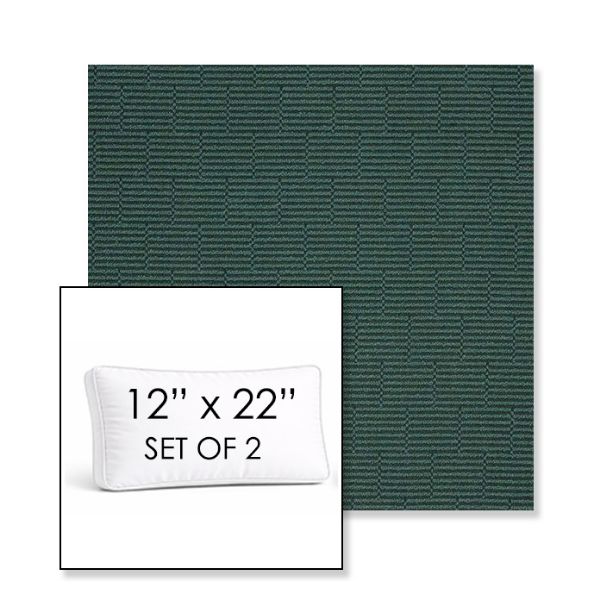 Picture of Boardwalk Coaster | Set of 2 | 12" x 22" Sunbrella Boxed Outdoor Throw Pillows with Premium Inserts