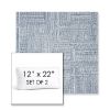 Picture of Boro Indigo | Set of 2 | 12" x 22" Sunbrella Boxed Outdoor Throw Pillows with Premium Inserts