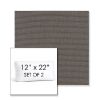 Picture of Canvas Coal | Set of 2 | 12" x 22" Sunbrella Boxed Outdoor Throw Pillows with Premium Inserts