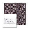 Picture of Carat Azurite | Set of 2 | 12" x 22" Sunbrella Boxed Outdoor Throw Pillows with Premium Inserts