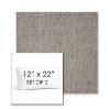 Picture of Crush Ash | Set of 2 | 12" x 22" Sunbrella Boxed Outdoor Throw Pillows with Premium Inserts