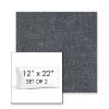 Picture of Dither Slate | Set of 2 | 12" x 22" Sunbrella Boxed Outdoor Throw Pillows with Premium Inserts