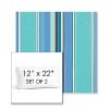 Picture of Dolce Oasis | Set of 2 | 12" x 22" Sunbrella Boxed Outdoor Throw Pillows with Premium Inserts