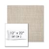 Picture of Echo Ash | Set of 2 | 12" x 22" Sunbrella Boxed Outdoor Throw Pillows with Premium Inserts