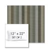 Picture of Entice Moss | Set of 2 | 12" x 22" Sunbrella Boxed Outdoor Throw Pillows with Premium Inserts