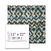 Picture of Inga Green Tea | Set of 2 | 12" x 22" Sunbrella Boxed Outdoor Throw Pillows with Premium Inserts